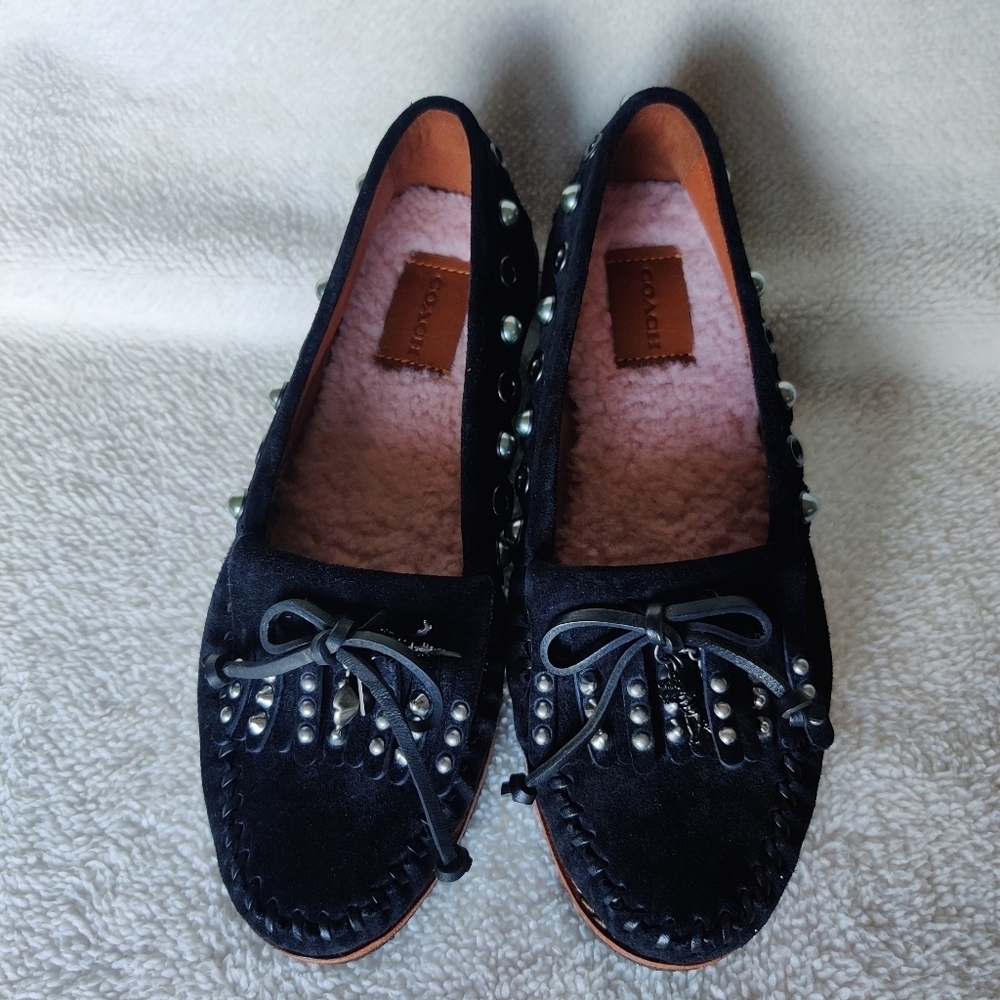 Coach Rexy Roccasin Embellished Moccasin Flats